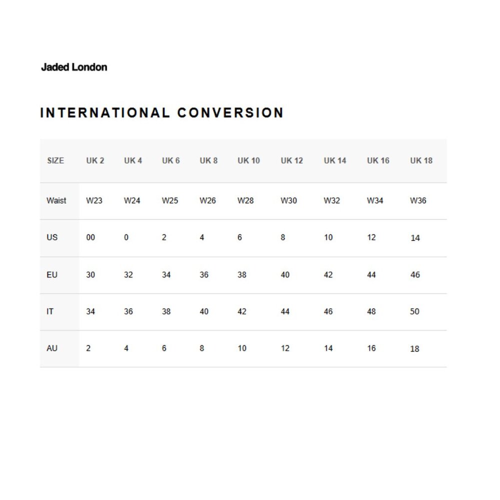 JADED LONDON Low-Rise Colossus Fit Jeans Extreme Wide Bleach Dye Womens 14 x 31" - Picture 16 of 16